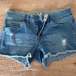 Roxy brand distressed Jean shorts